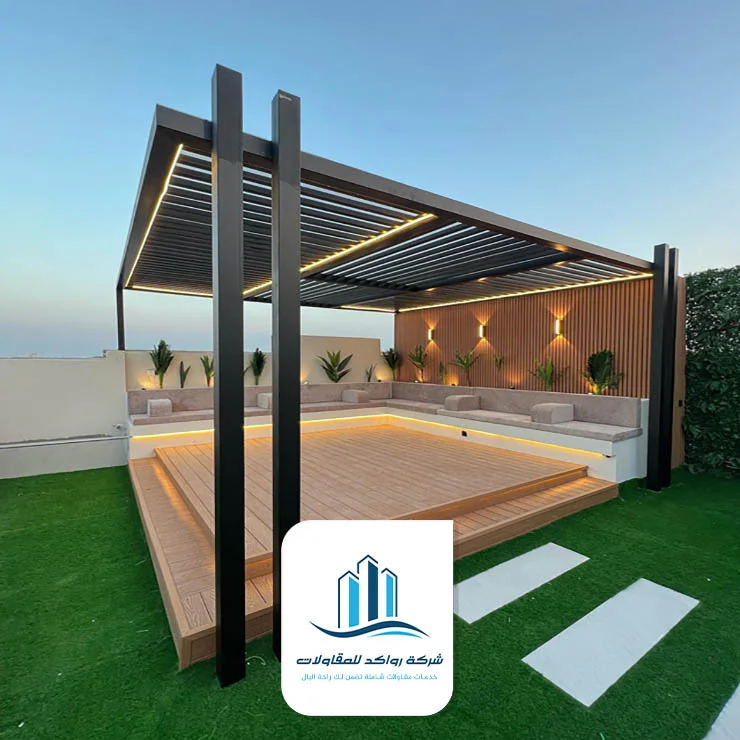 عمل برجولات خشب