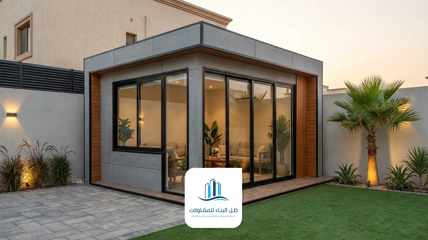 بناء غرف خارجية بجدة
